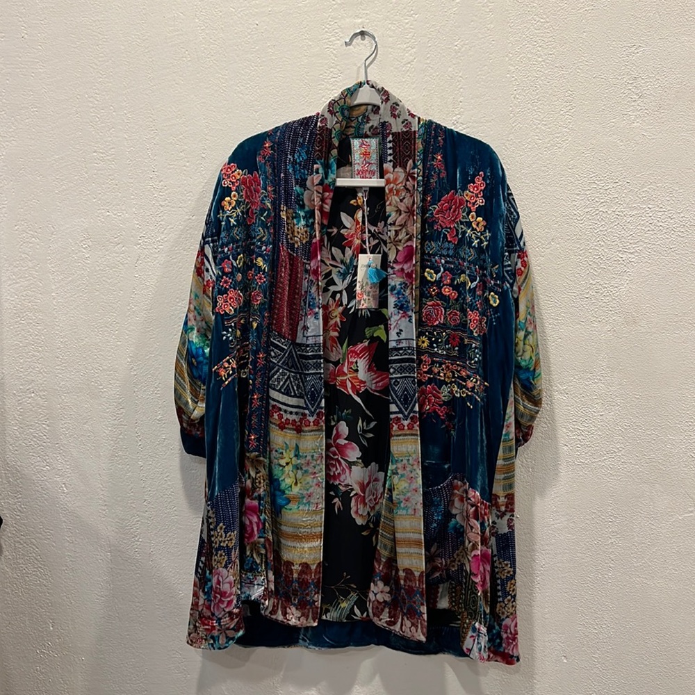 JohnnyWas light jacket. Never worn, mint condition, tag still on it.